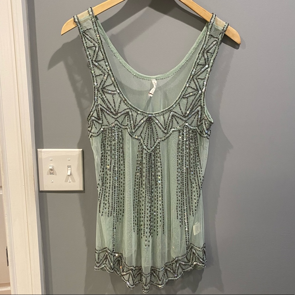 Anthropologie, Willow & Clay, Gatsby Beaded Tank